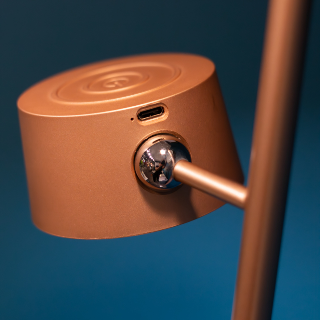 Cosmo Usb Rechargeable Floor Lamp Champagne Gold TL7049 Tara Lane Mulligans of Ballaghaderreen
