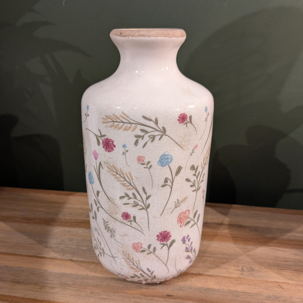 Cottage Flowers Ceramic Vase - Medium Y32.C8228 Harold Elmes Mulligans of Ballaghaderreen