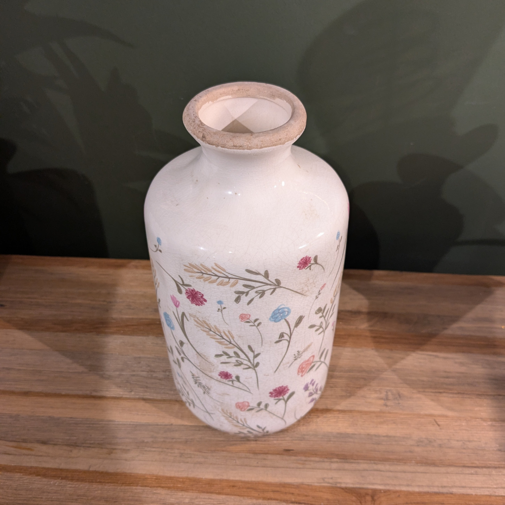 Cottage Flowers Ceramic Vase - Medium Y32.C8228 Harold Elmes Mulligans of Ballaghaderreen