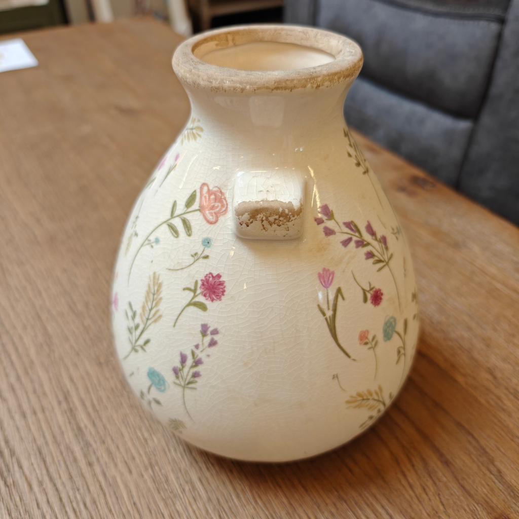 Cottage Flowers Ceramic Vase - Small Y32.C8230 Harold Elmes Mulligans of Ballaghaderreen
