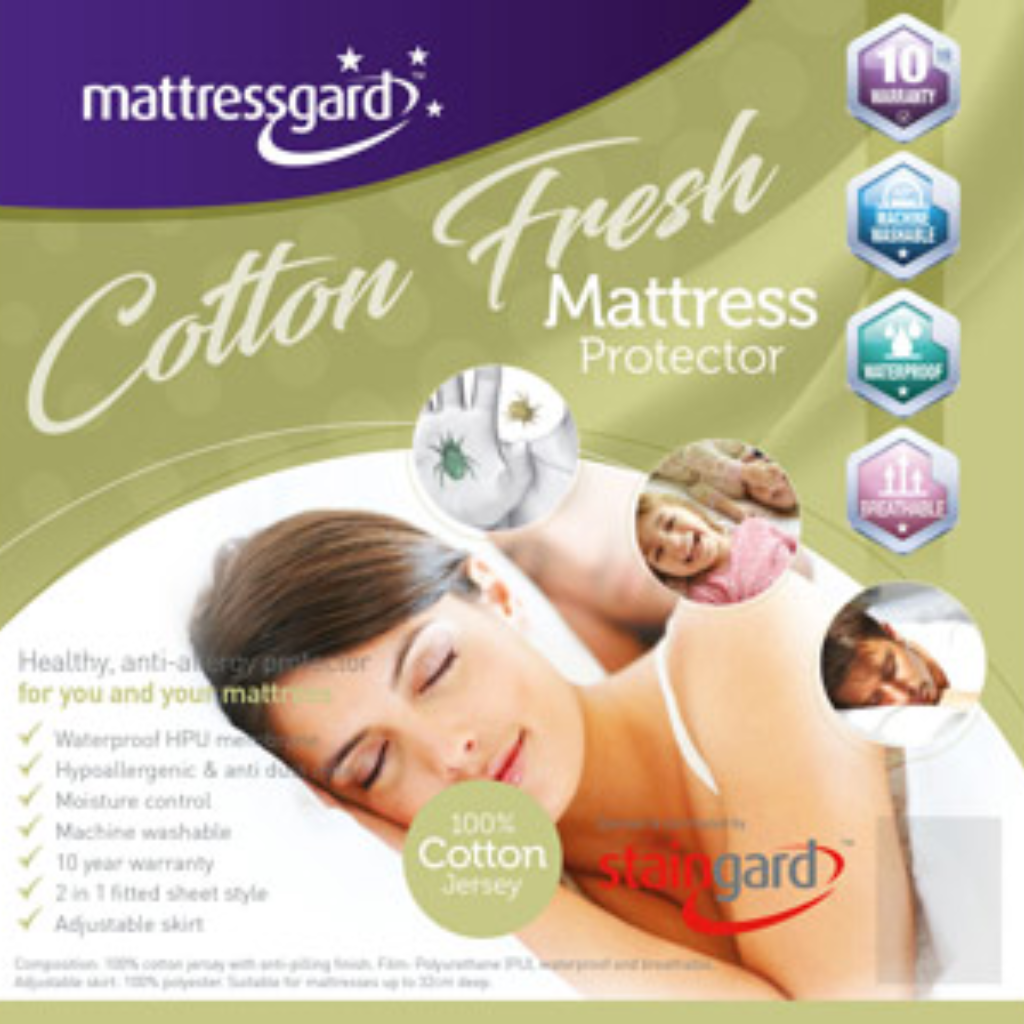 Cotton Fresh Mattress Protecter - 4' Mattress CFMP4M Mattressgard Mulligans of Ballaghaderreen