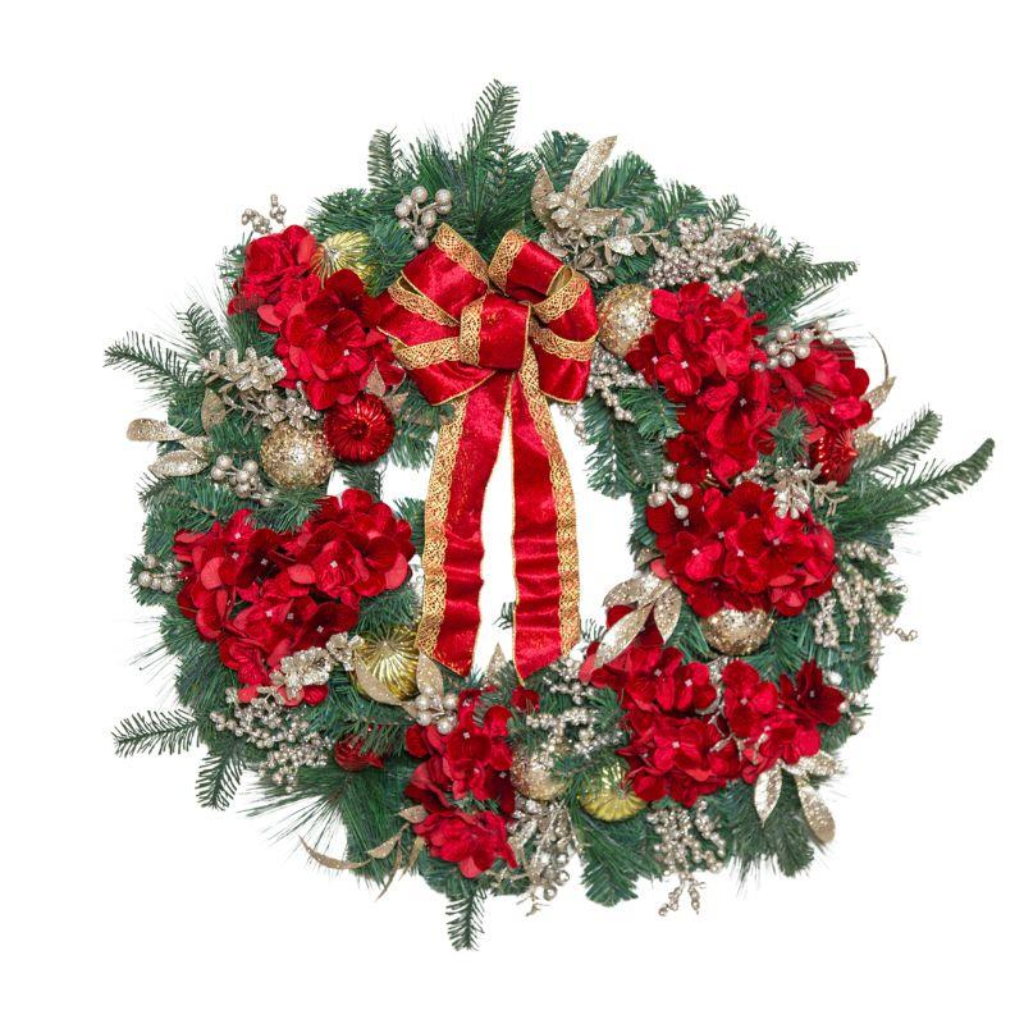 Deluxe Hydrangea Wreath 76x20cm Y42.C44963 Harold Elmes Mulligans of Ballaghaderreen