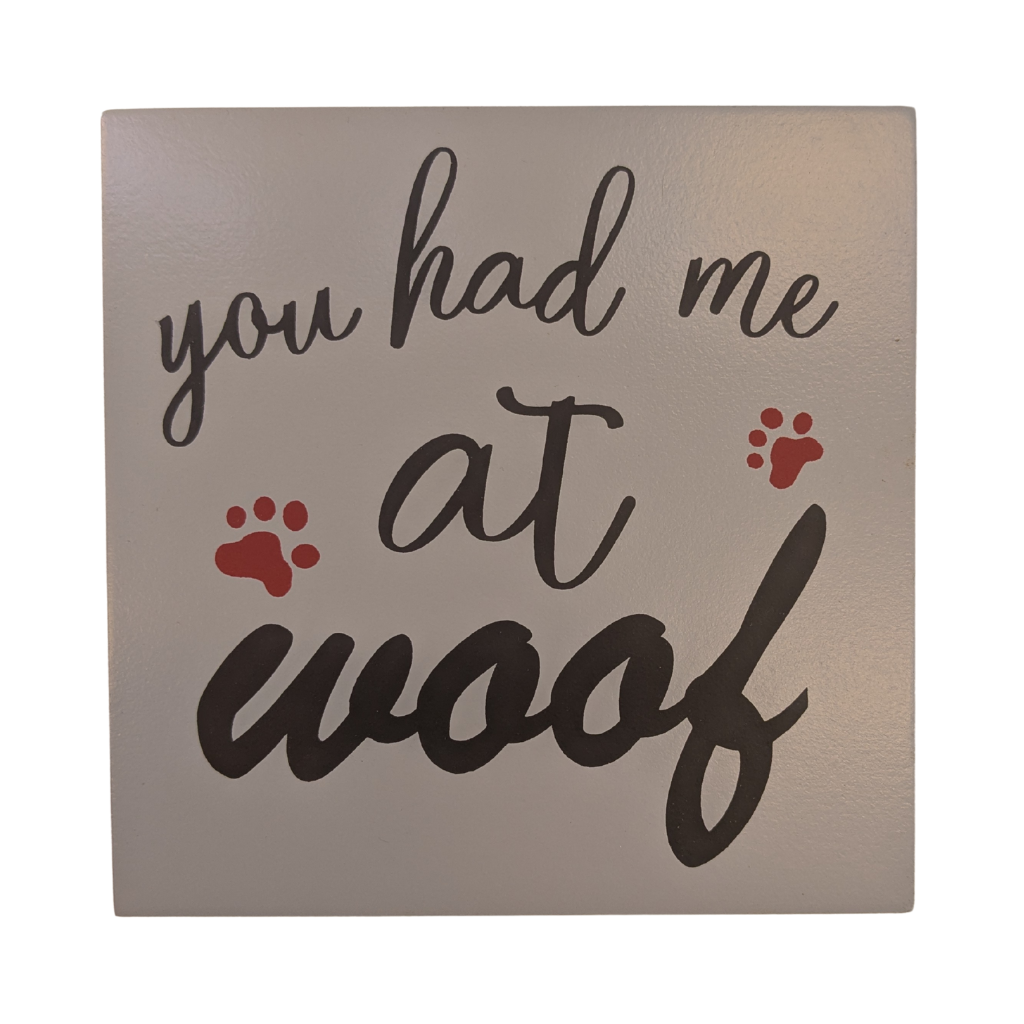 Dog Square Plaque 691346 Mulligans of Ballaghaderreen