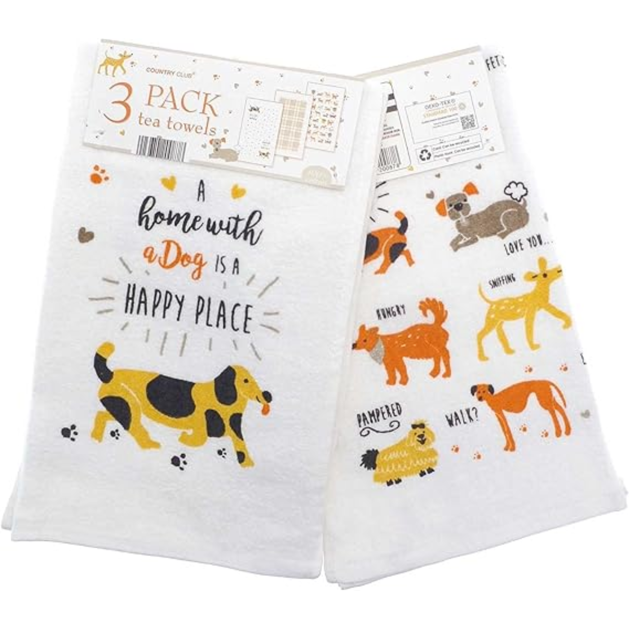 Dog Tea Towels - 3 Pack Beam Feature KTS200885 Mulligans of Ballaghaderreen