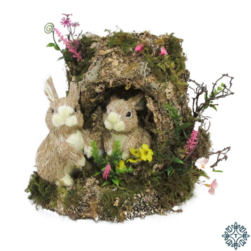 Easter bunnies burrow 24cm TL6190 Tara Lane Mulligans of Ballaghaderreen