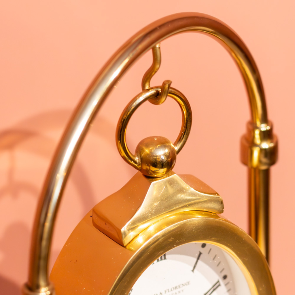 Edward and Florence Hanging Clock - Gold TL6361 Tara Lane Mulligans of Ballaghaderreen 
