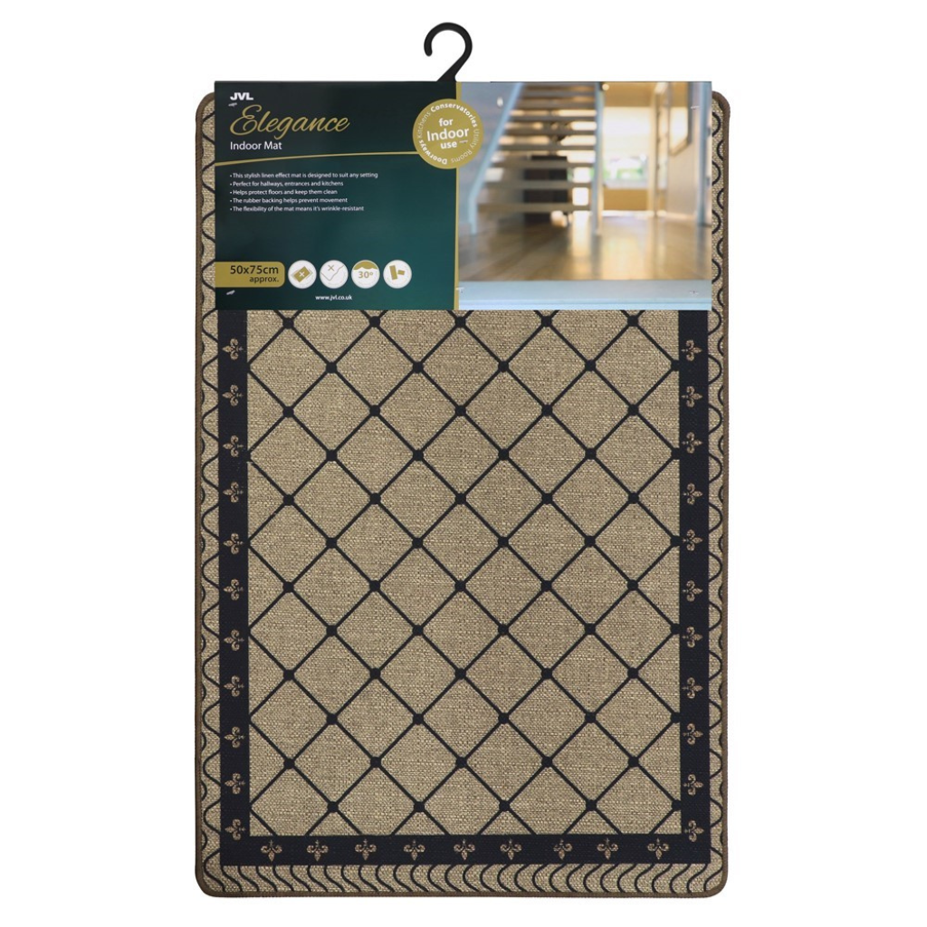 Elegance Diamond Indoor Mat 50x75cm 01-240 JVL Mulligans of Ballaghaderreen