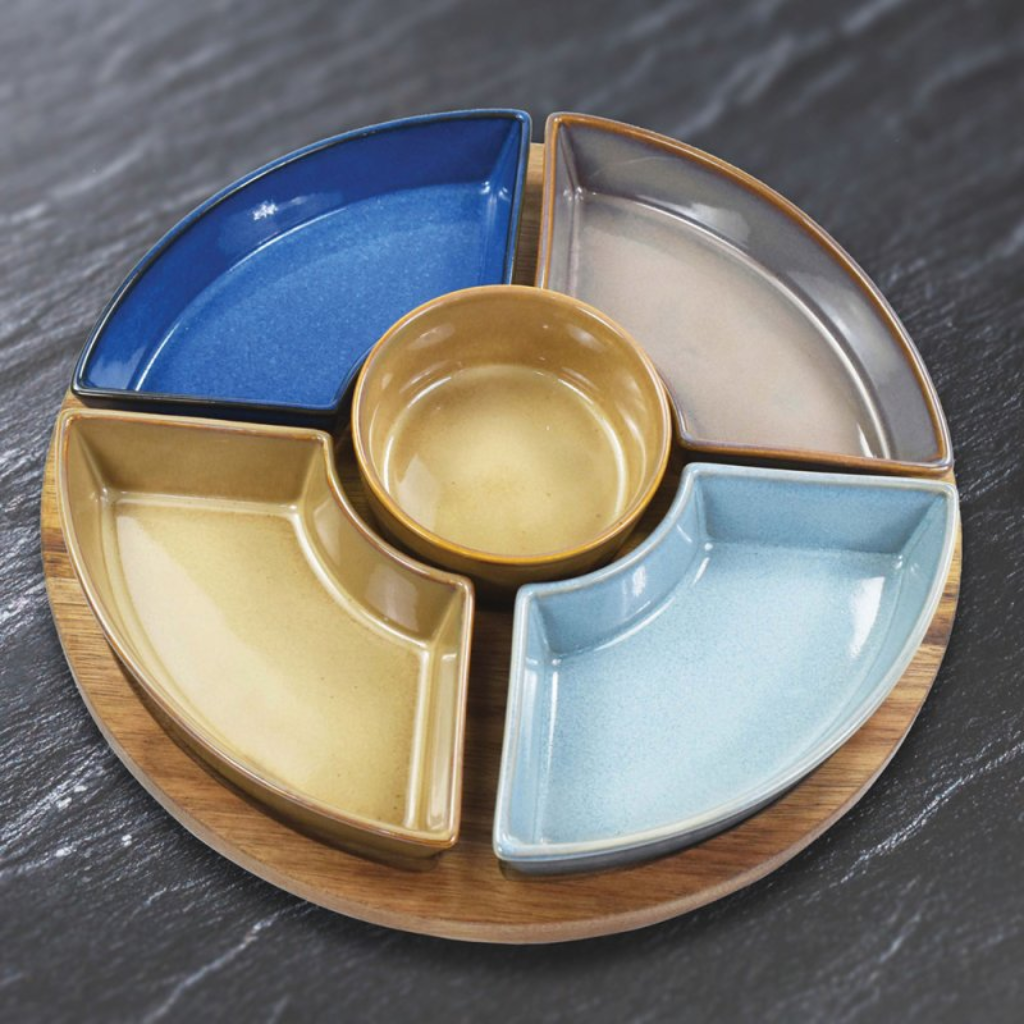Elements 5 Dish Round Snack Set LP72838 Lesser and Pavey Mulligans of Ballaghaderreen
