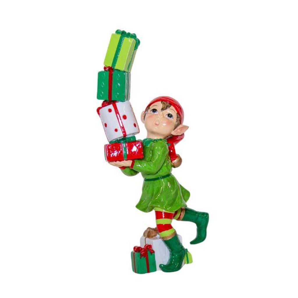 Elf with Present Stack Y22.C44724 Harold Elmes Mulligans of Ballaghaderreen
