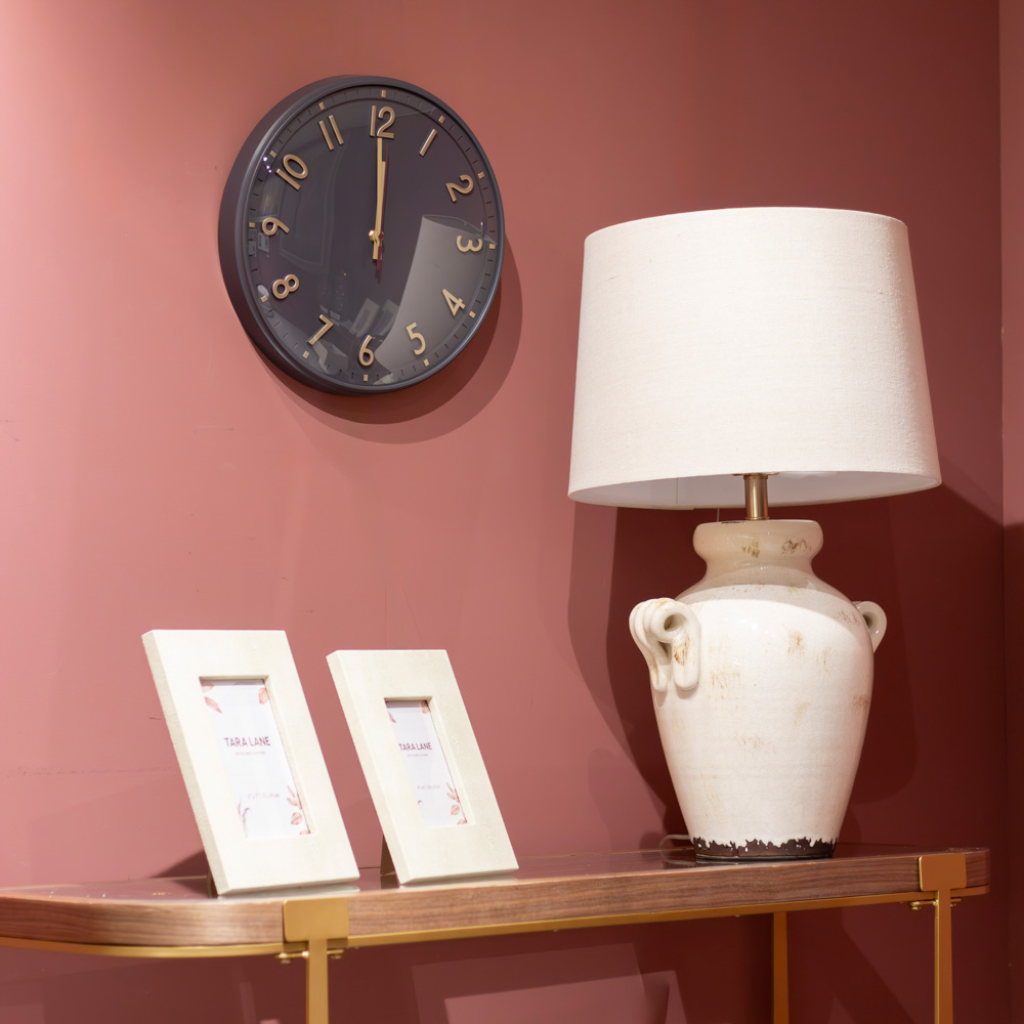 Ember Charcoal Wall Clock - 36cm TL7205 Tara Lane Mulligans of Ballaghaderreen