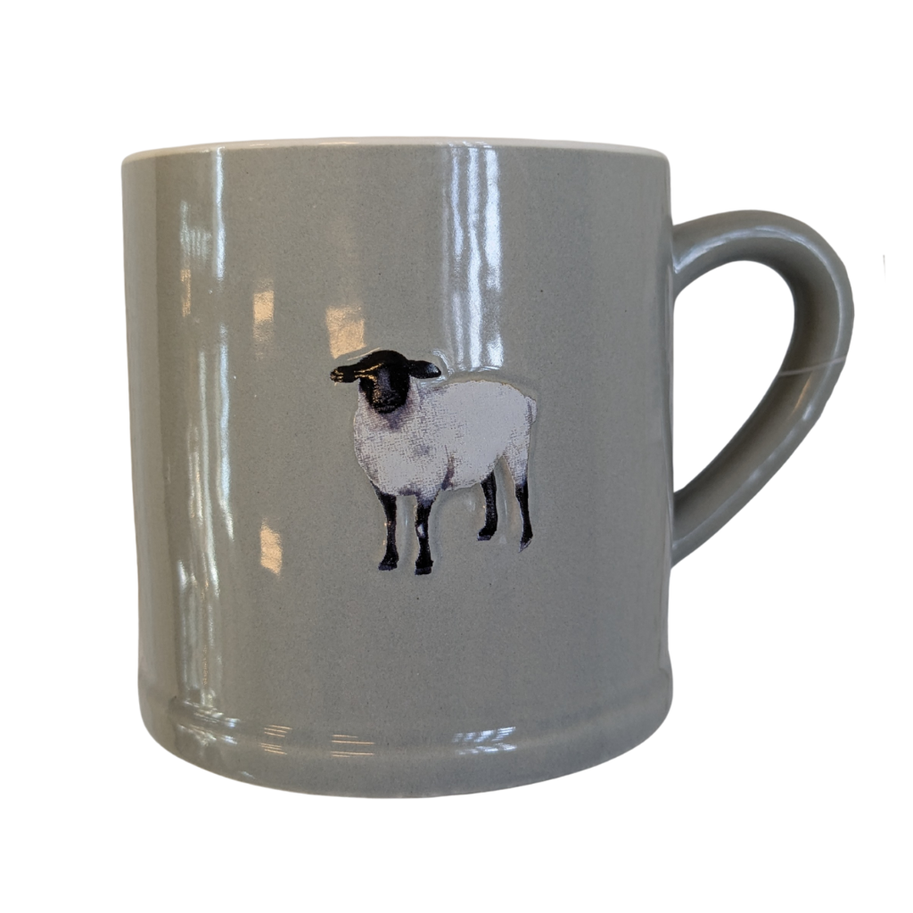 Embossed Sheep Mug 7SP107 Richard Langs Mulligans of Ballaghaderreen