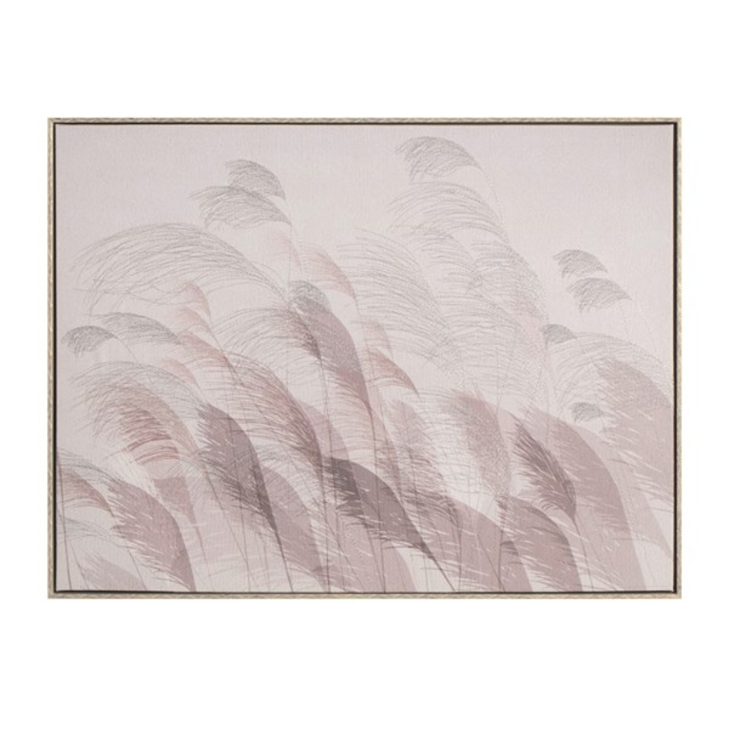 Embroidered Blue and Purple Leaf Canvas 60x80cm 32602 Straits Home and Gift Mulligans of Ballaghaderreen