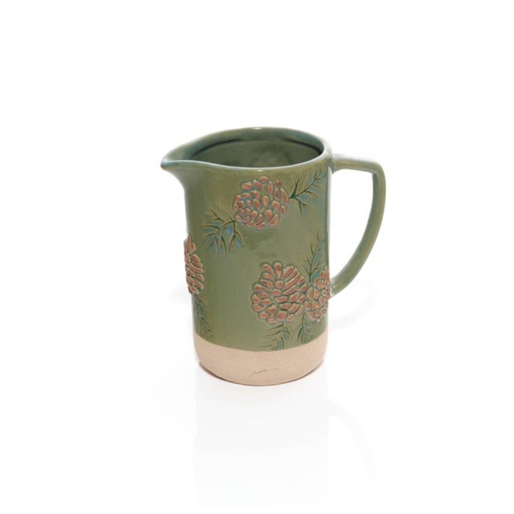 Evergreen Christmas Stoneware Decorative Jug 7XE100 Richard Langs Mulligans of Ballaghaderreen