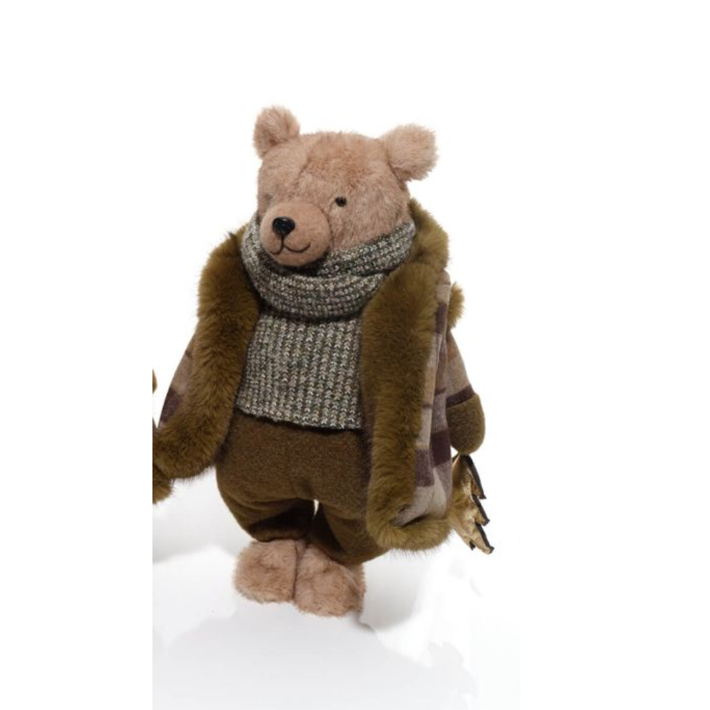Evergreen Dressed Standing Plush Boy or Girl Bear 4XE151 Richard Langs Mulligans of Ballaghaderreen