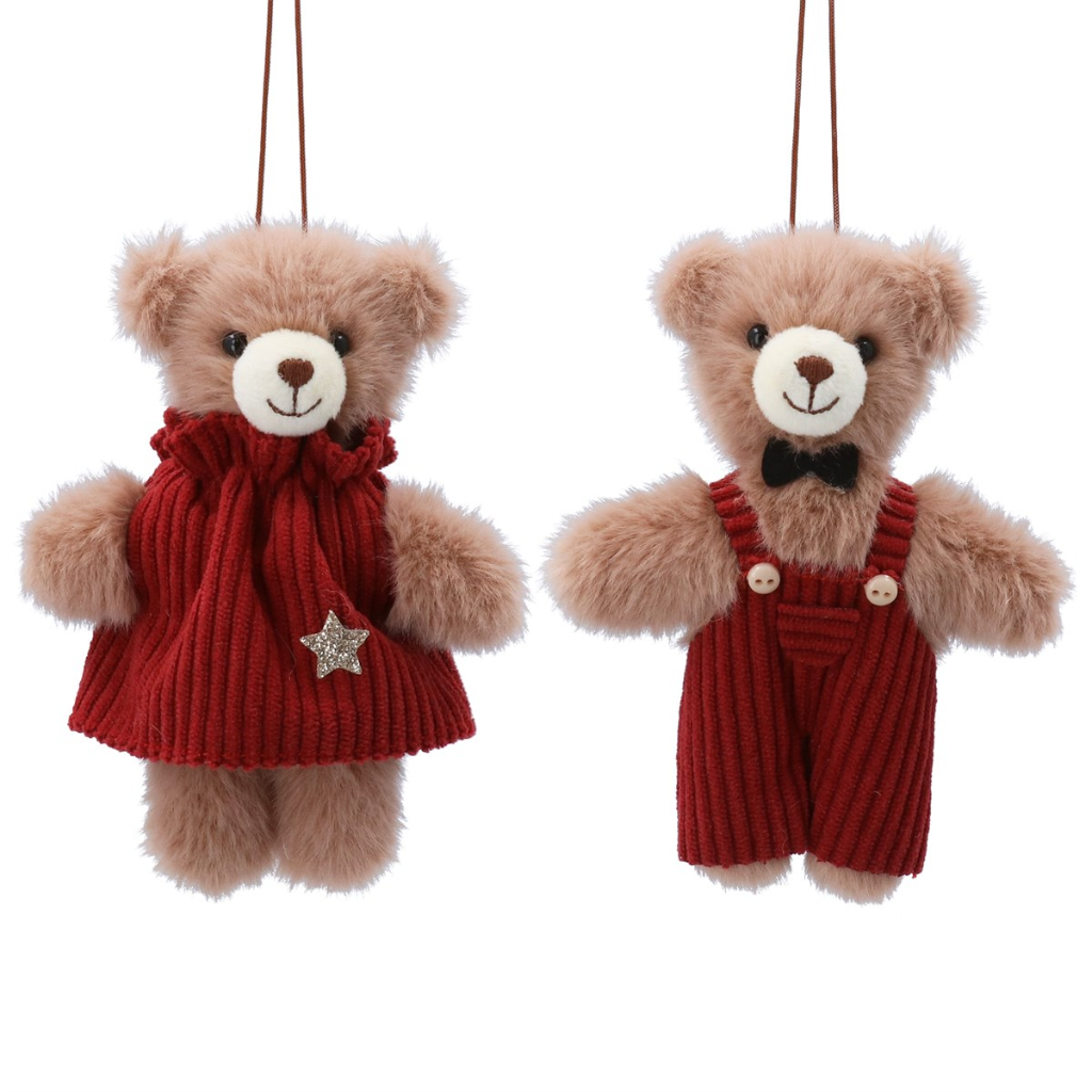 Fabric Decoration - Mr/Mrs Teddy in Corduroy 12095 Gisela Graham Mulligans of Ballaghaderreen
