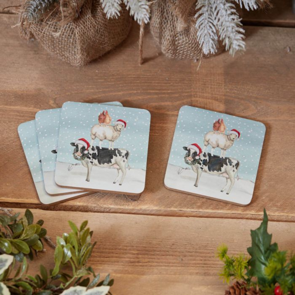 Farm Animal Stack Coaster - Set of 4 8XA256 Richard Langs Mulligans of Ballaghaderreen