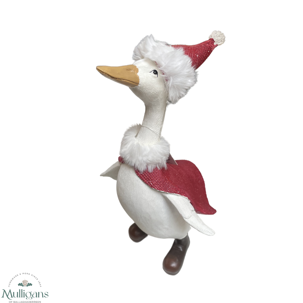 Festive Goose Standing with Santa Hat -687713- 687712-  Mulligans of Ballaghaderreen