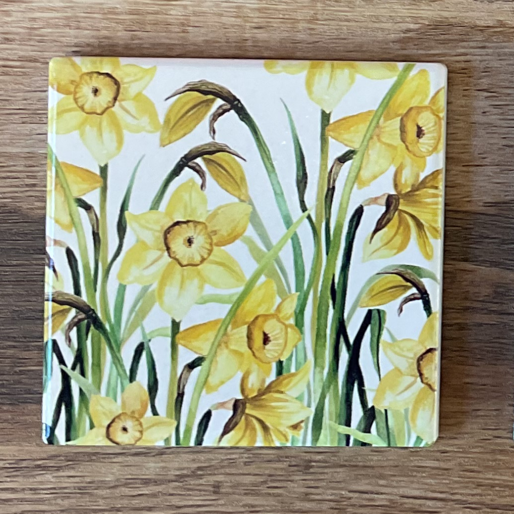 Floral Ceramic Coaster (Choice of 6) - 7FD130D Richard Langs Mulligans of Ballaghaderreen  