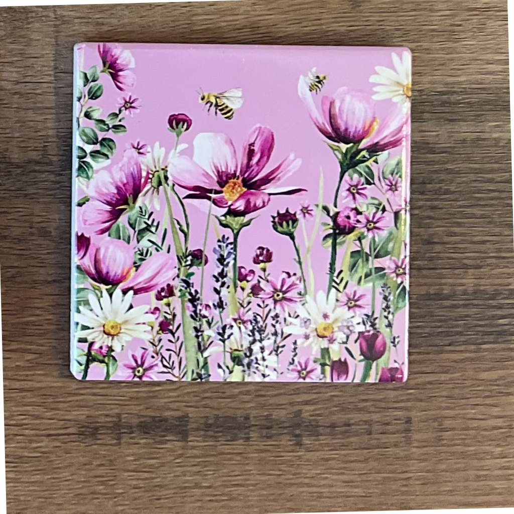 Floral Ceramic Coaster (Choice of 6) - 7FD130F Richard Langs Mulligans of Ballaghaderreen  