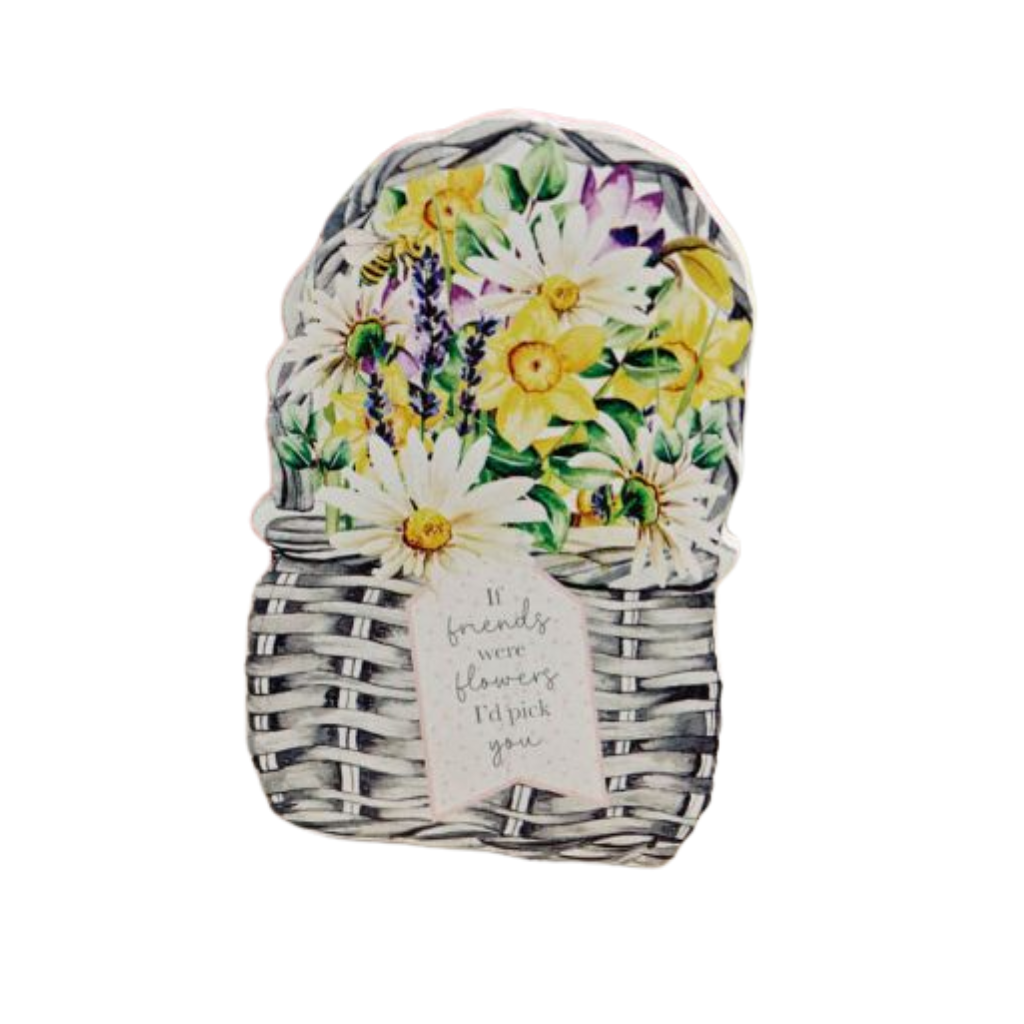 Flower Basket Wooden Plaques