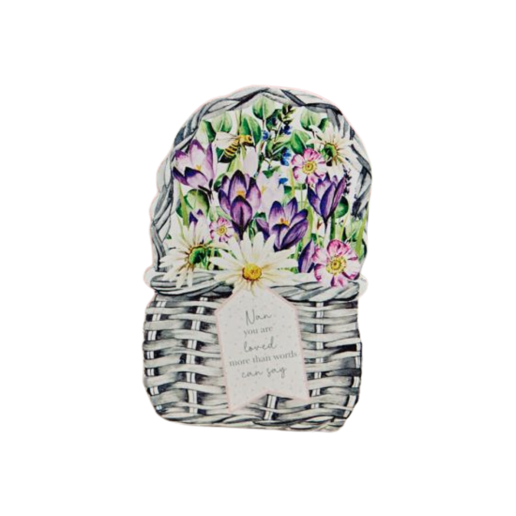 Flower Basket Wooden Plaques
