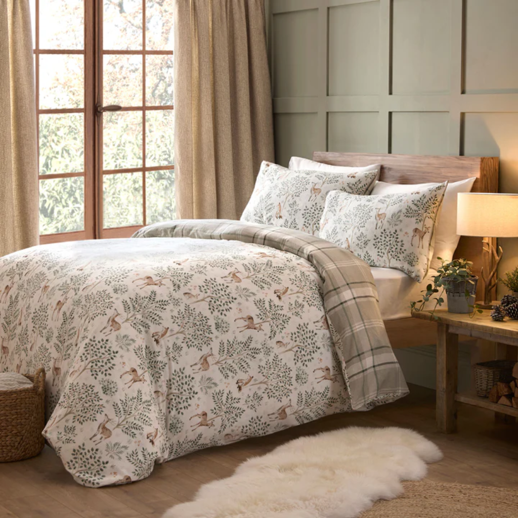 Forest Animals Pure Brushed Cotton Duvet Set Stematclo Mulligans of Ballaghaderreen