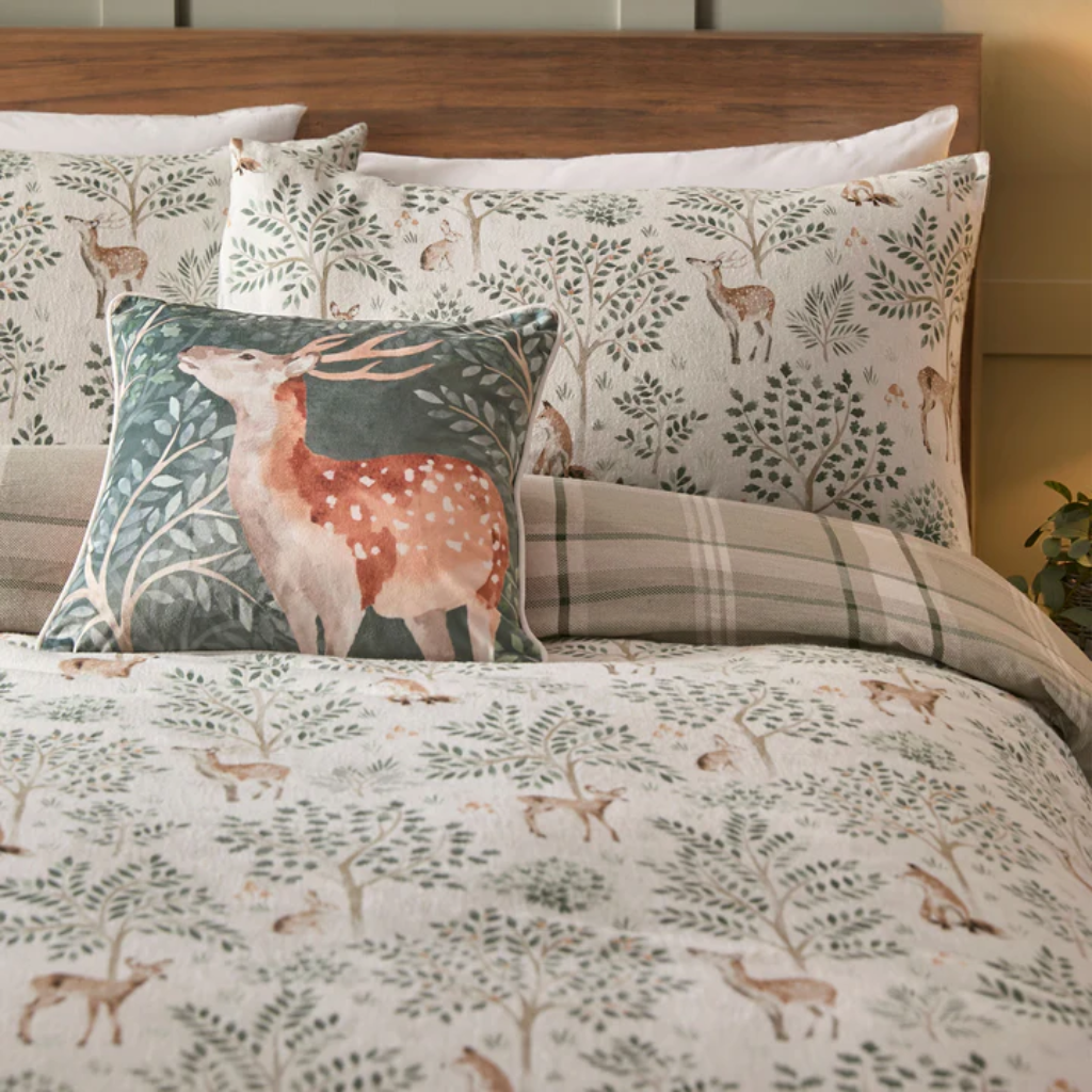 Forest Animals Pure Brushed Cotton Duvet Set Stematclo Mulligans of Ballaghaderreen