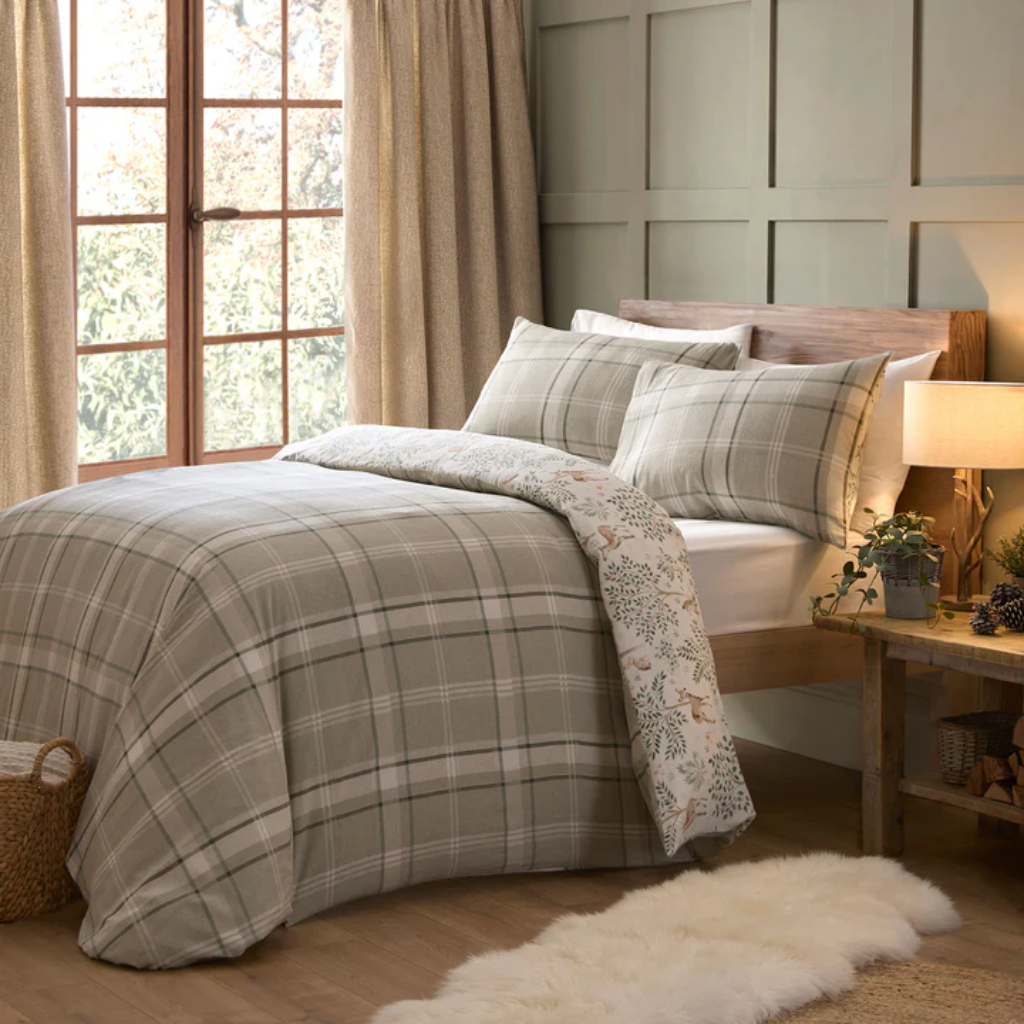 Forest Animals Pure Brushed Cotton Duvet Set Stematclo Mulligans of Ballaghaderreen