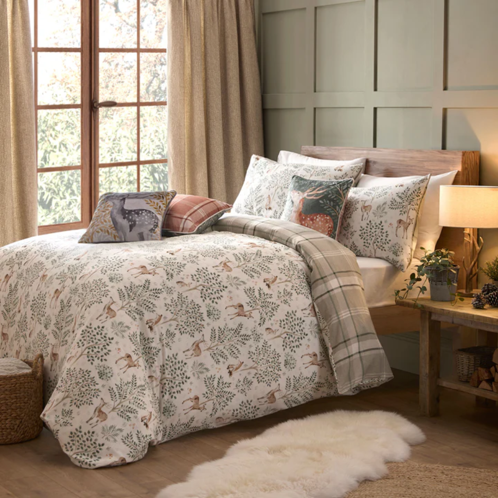 Forest Animals Pure Brushed Cotton Duvet Set Stematclo Mulligans of Ballaghaderreen