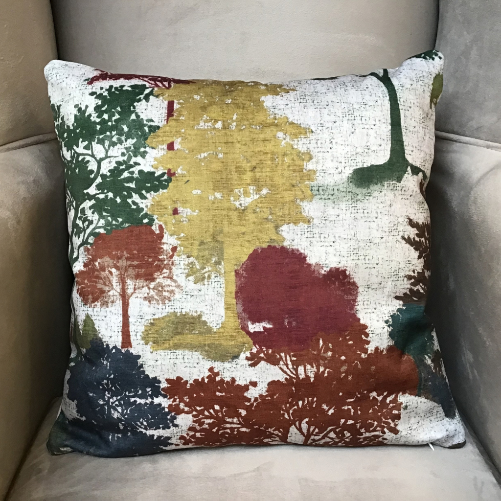 Forest Path Multi Feather Cushion PRO-0467 Millford Linen Mulligans of Ballaghaderreen