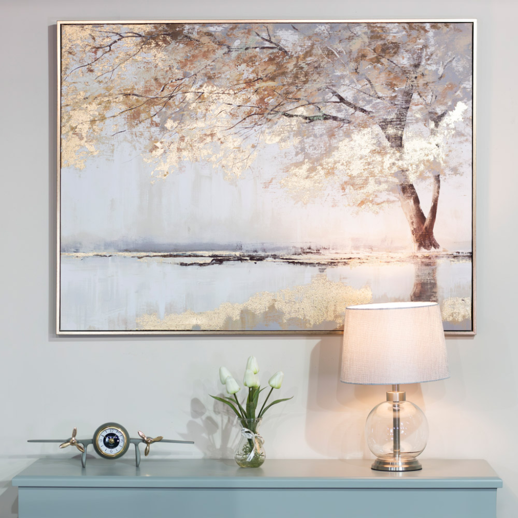 Framed canvas - Gilded Oak 120 x 90cm