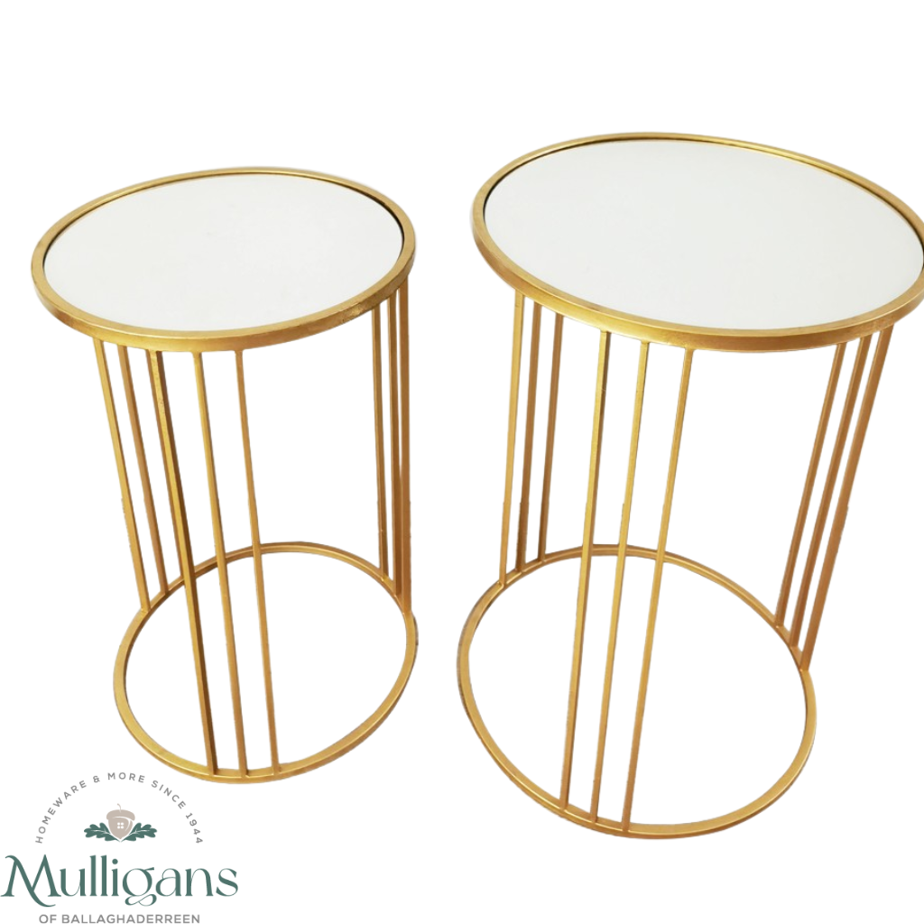 Freya - Set of 2 Accent Tables Gold
