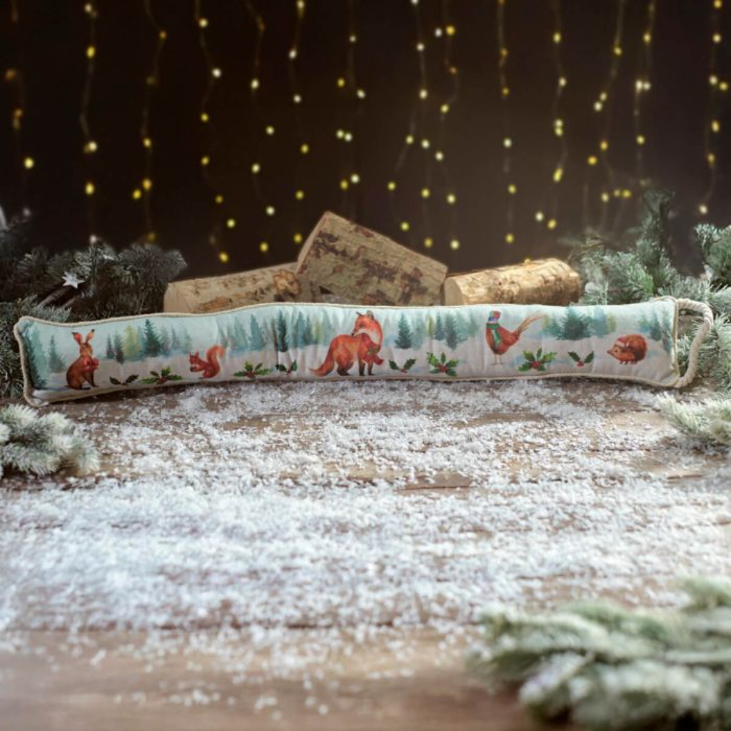 Frosted Forest Woodland Animal Draught Excluder 4XA701 Richard Langs Mulligans of Ballaghaderreen
