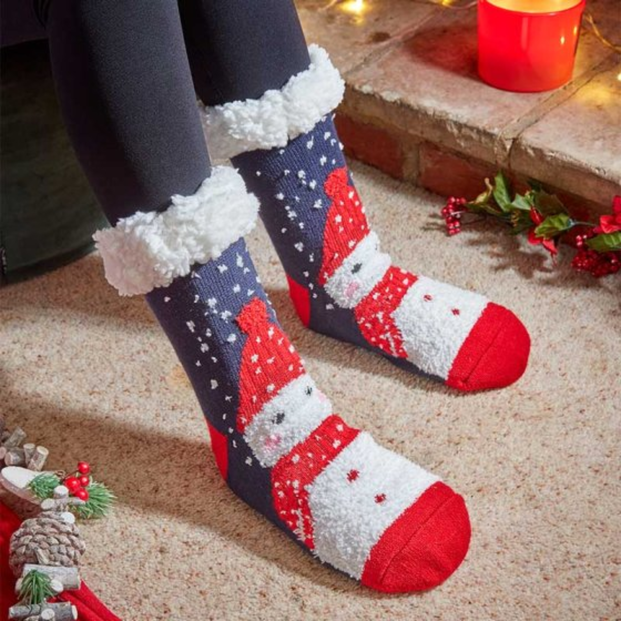 Frosty Slipper Socks 2560023 Smart Garden Christmas Mulligans of Ballaghaderreen