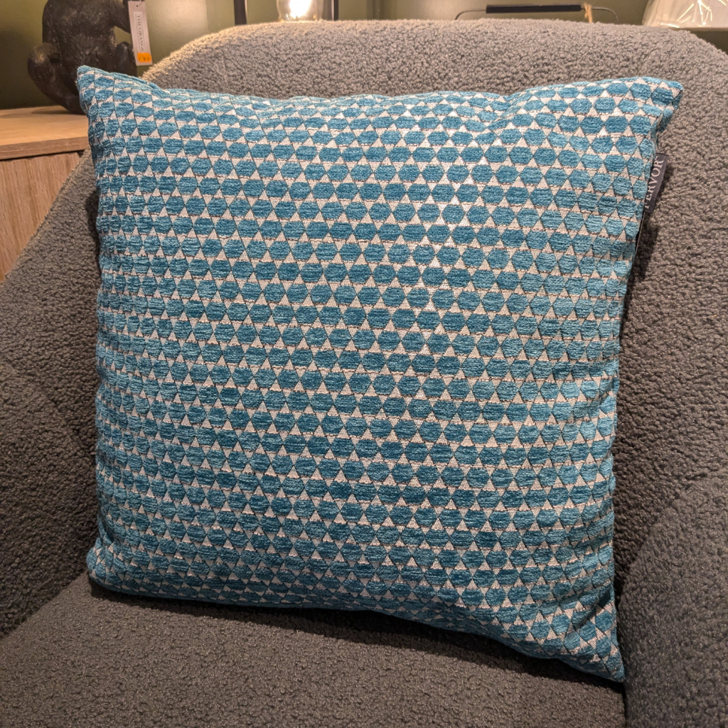 Geo Star Aqua Scatter Cushion GSASC Mulligans of Ballaghaderreen