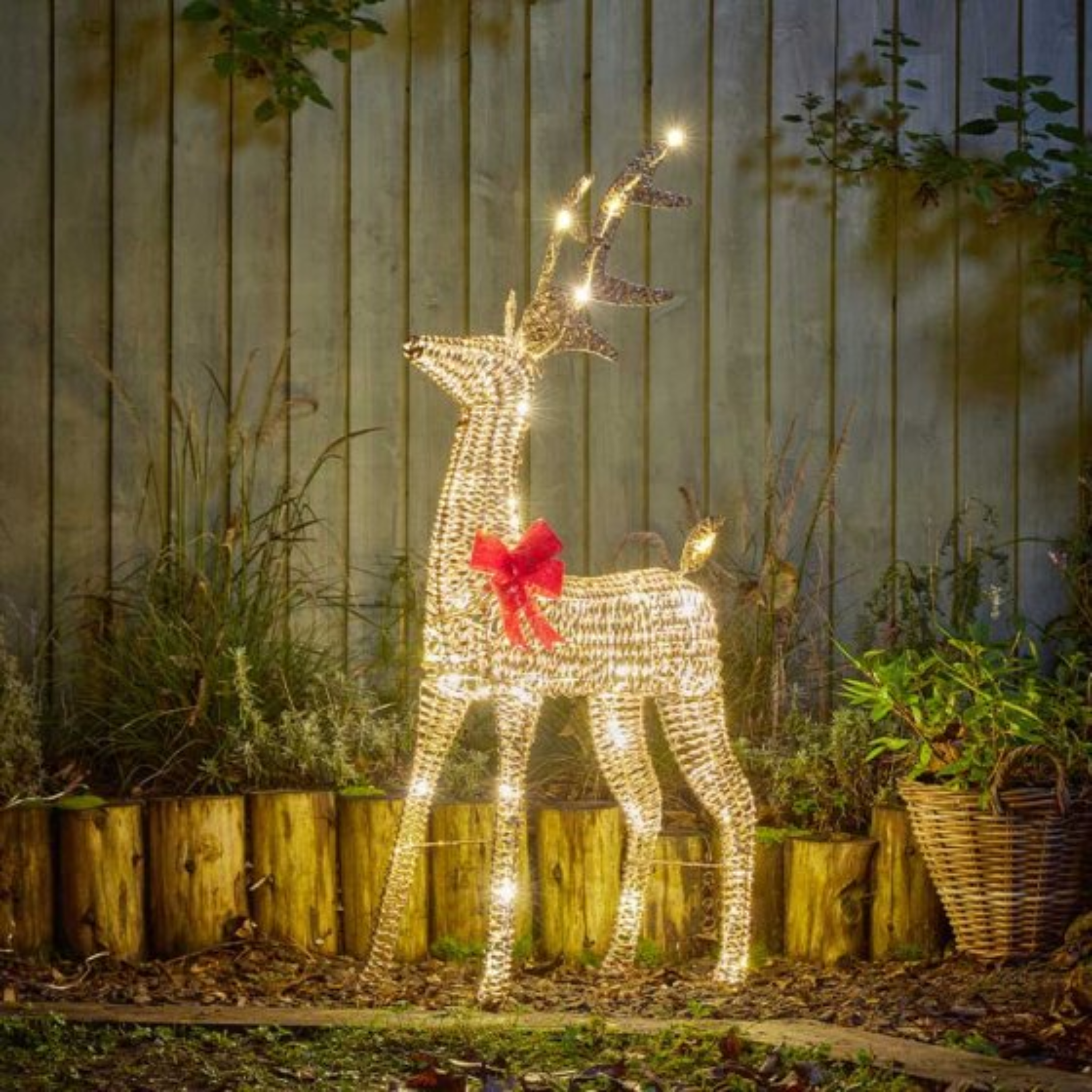 GlitterTwist Reindeer 95cm - Gold 2506030 Smart Garden Christmas Mulligans of Ballaghaderreen