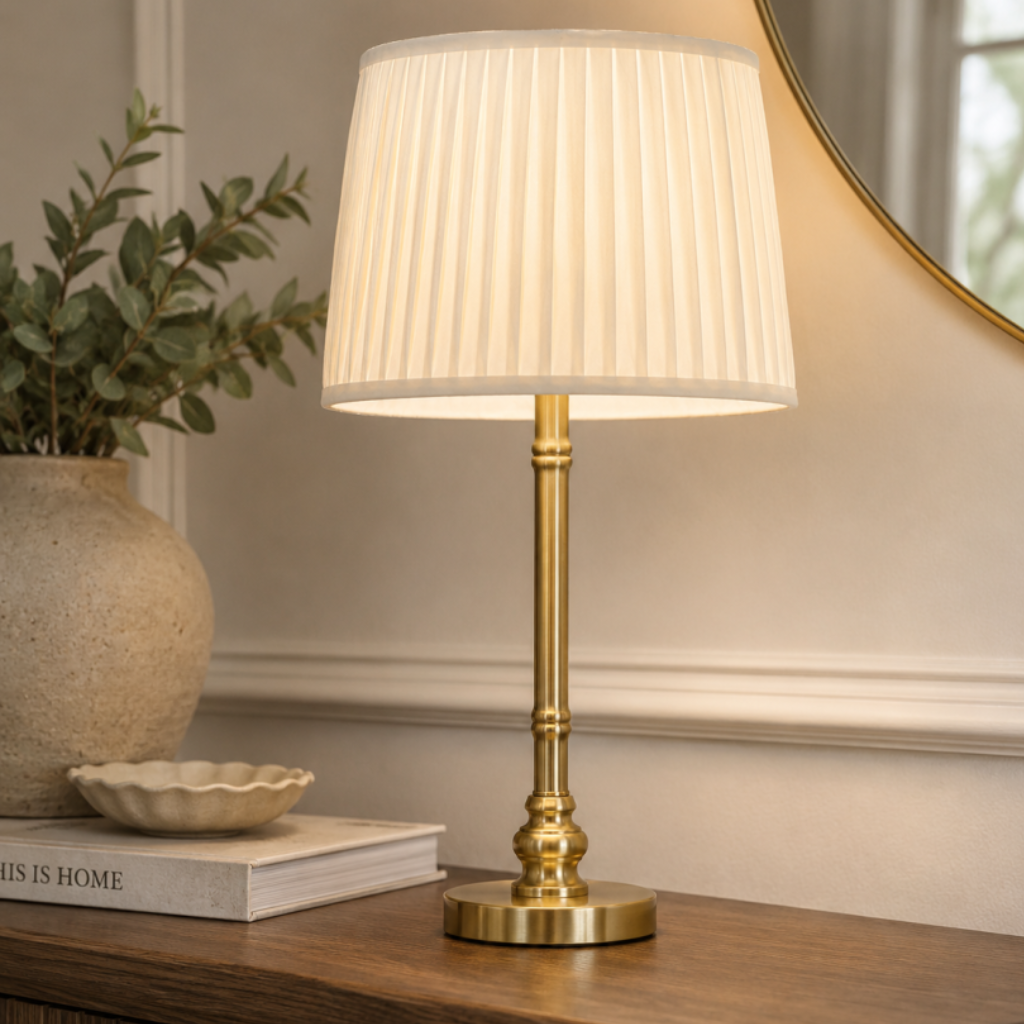 Gold Cane Table Lamp TL3295/ANT Cork Lighting Mulligans of Ballaghaderreen