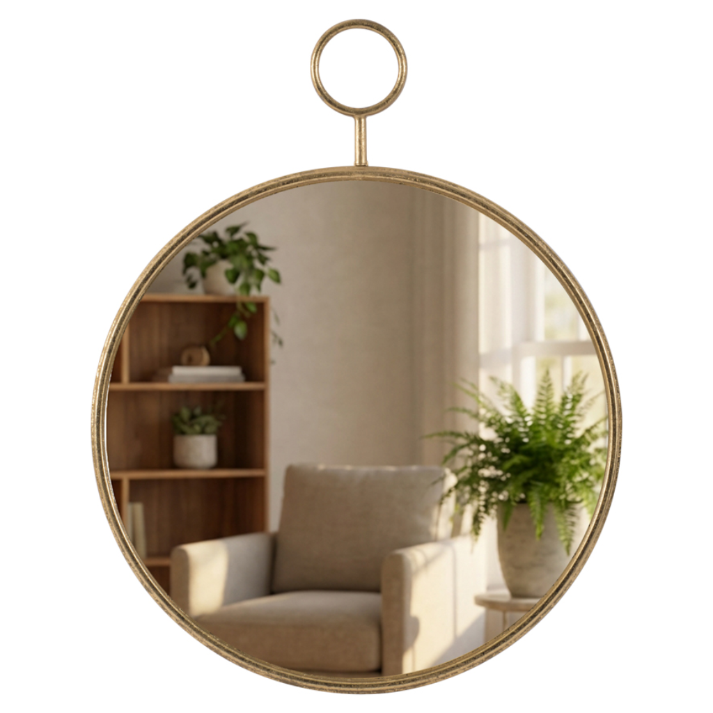 Golden Round Decor Wall Mirror TL7288 Tara Lane Mulligans of Ballaghaderreen