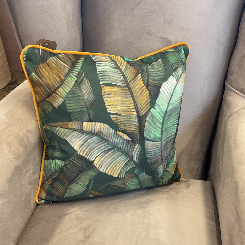 Green Fern Feather Scatter Cushion GFFSC Medicare Textiles Mulligans of Ballaghaderreen