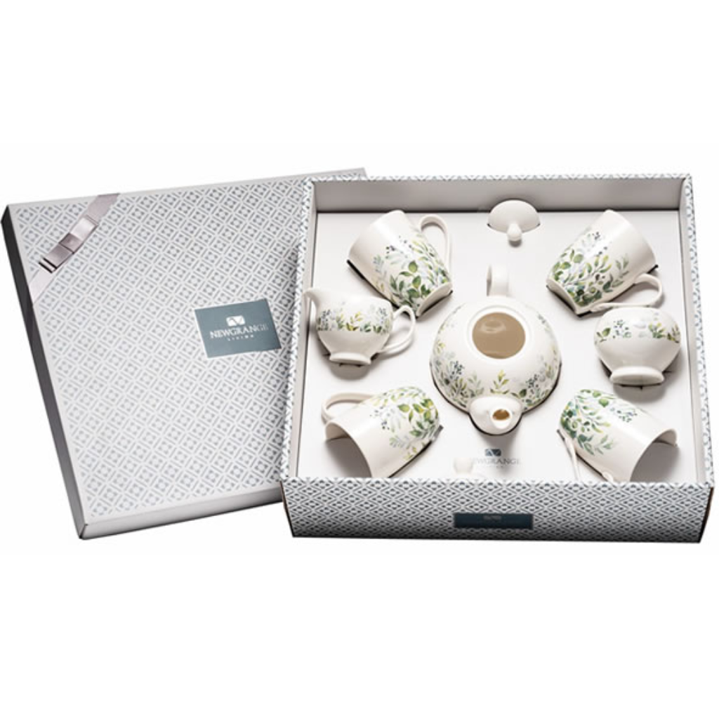 Green Floral Bone China Tea Set 30262 Newgrange Living Mulligans of Ballaghaderreen