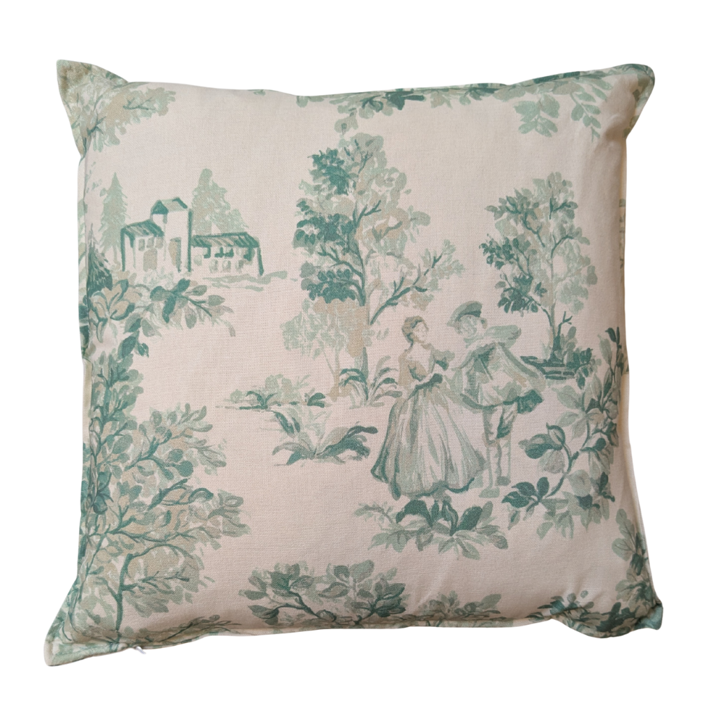 Green Tudor Feather Scatter Cushion GTFSC Millford Linen Mulligans of Ballaghaderreen 