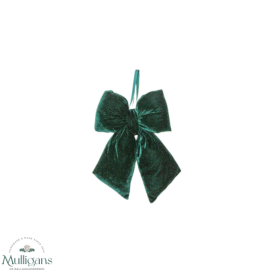 Green Velvet Bow Small -   Y34.C2207 -Harold Elmes Mulligans of Ballaghaderreen