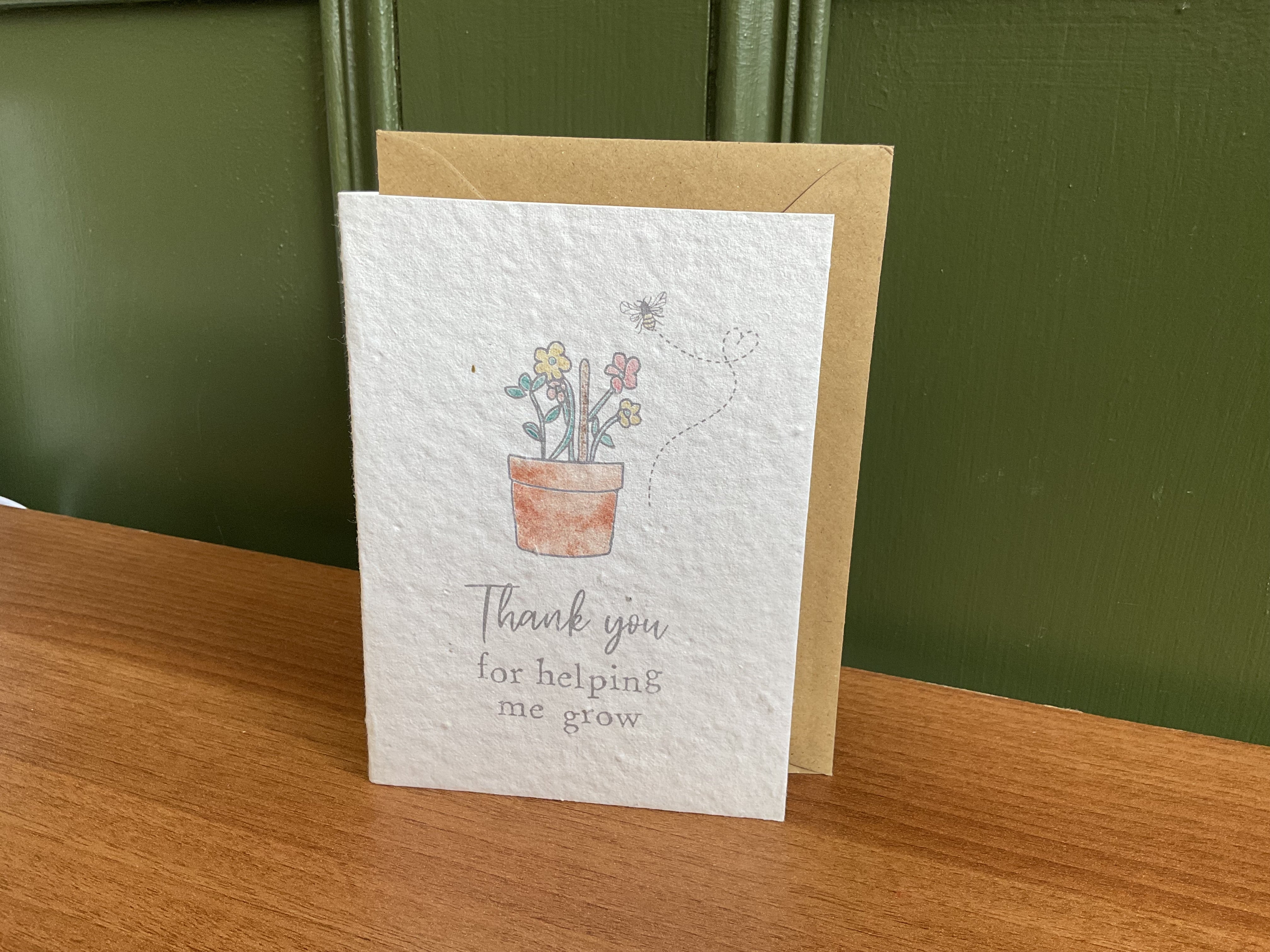 Greeting Card Langs - Thank you for helping me grow 4GD160 - Mulligans of Ballaghaderreen 