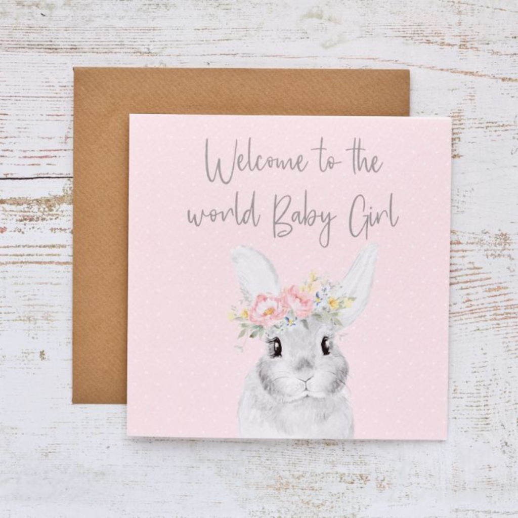 Greeting Card Welcome to the world Baby Girl 4BY325 - Mulligans of Ballaghaderreen 