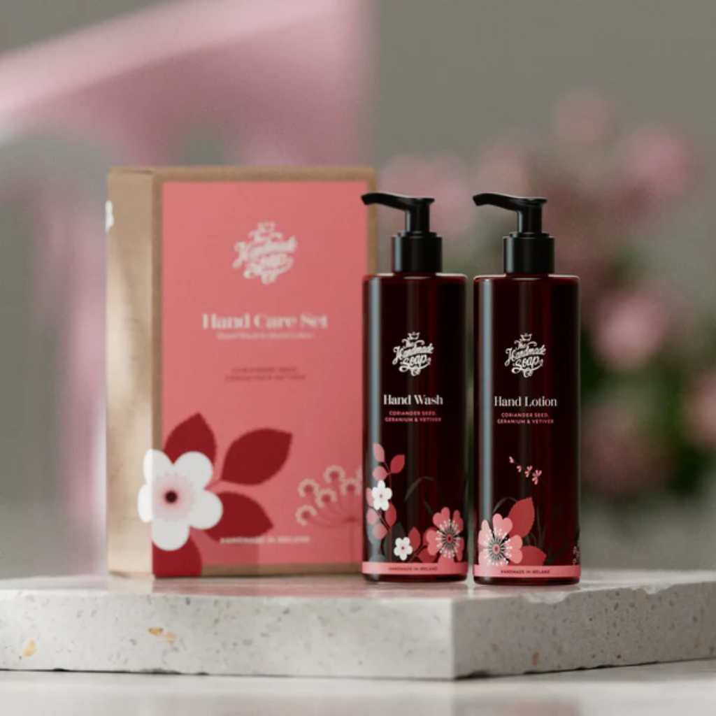 Hand Wash & Lotion Set - Coriander Seed, Geranium & Vetiver | 2 x 250ml DUCG24 The Handmade Soap Company Mulligans of Ballaghaderreen