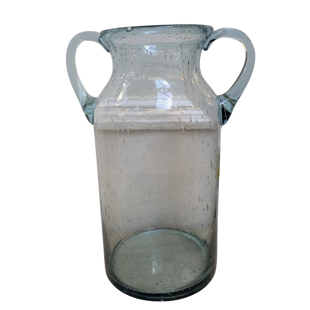 Handled Bubble Glass Vase DA0008 Sifcon Mulligans of Ballaghaderreen