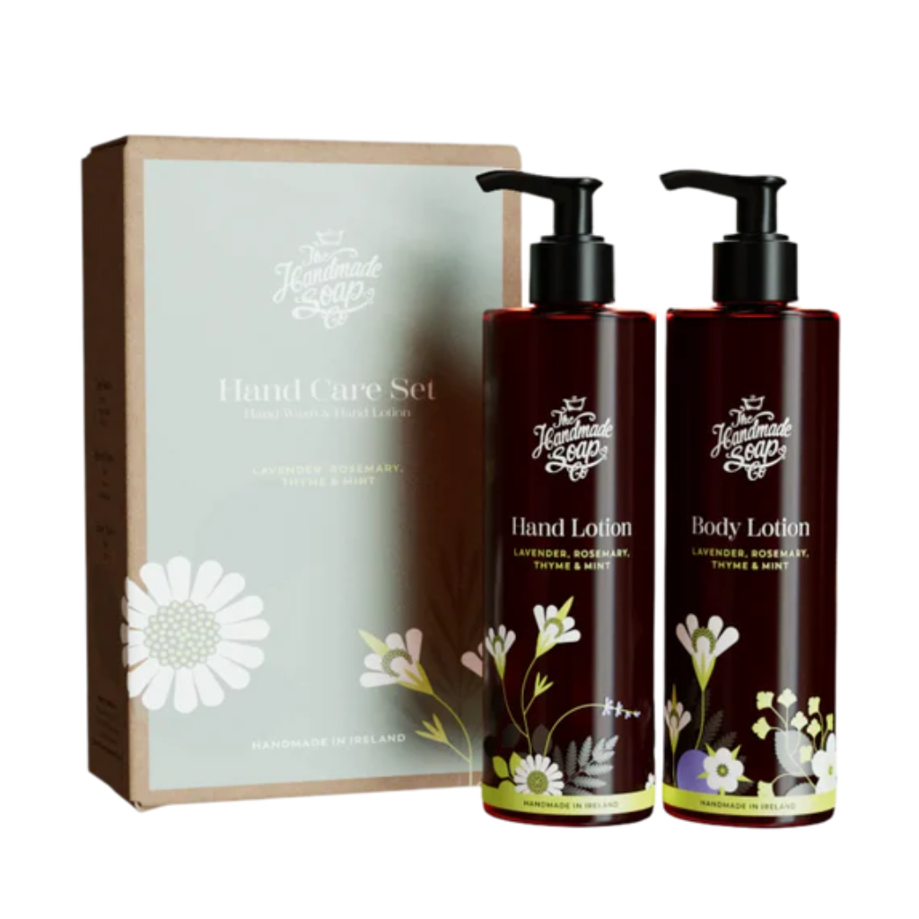 Handmade Soap Collection  - Hand Wash & Lotion Set - Lavender, Rosemary, Thyme & Mint | 250ml x 2 DULAV24 The Handmade Soap Company Mulligans of Ballaghaderreen 