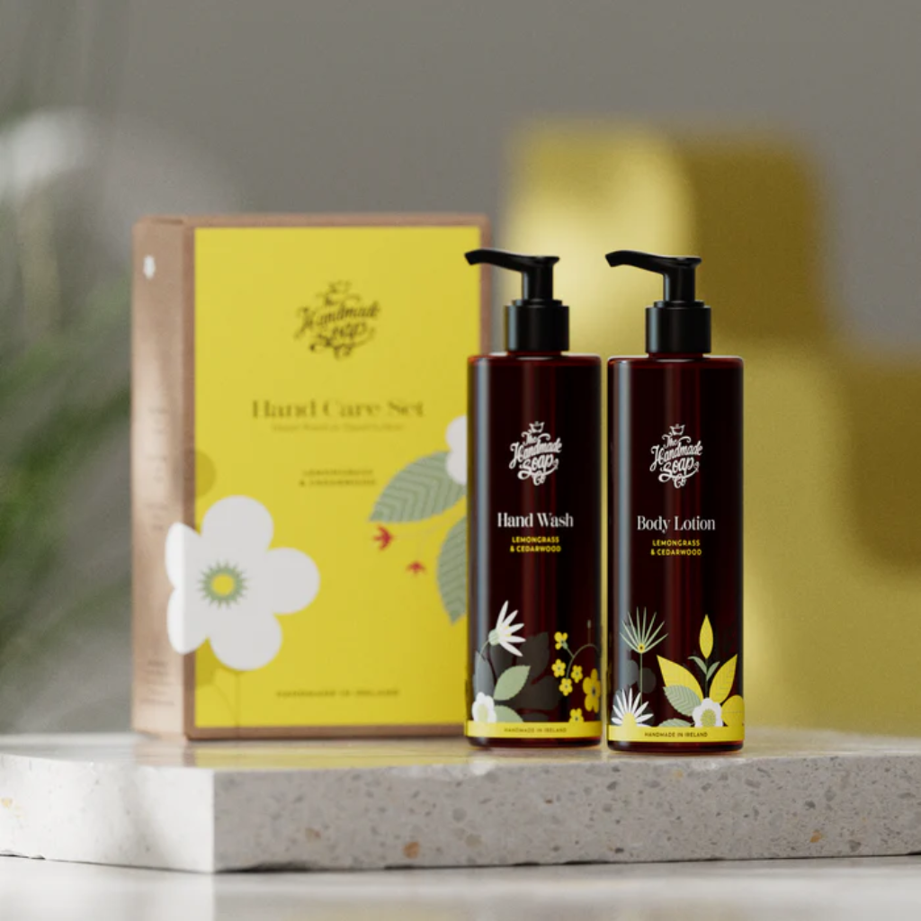 Handmade Soap Collection  - Hand Wash & Lotion Set - Lemongrass & Cedarwood | 250ml x 2 DULEM24 The Handmade Soap Company Mulligans of Ballaghaderreen 