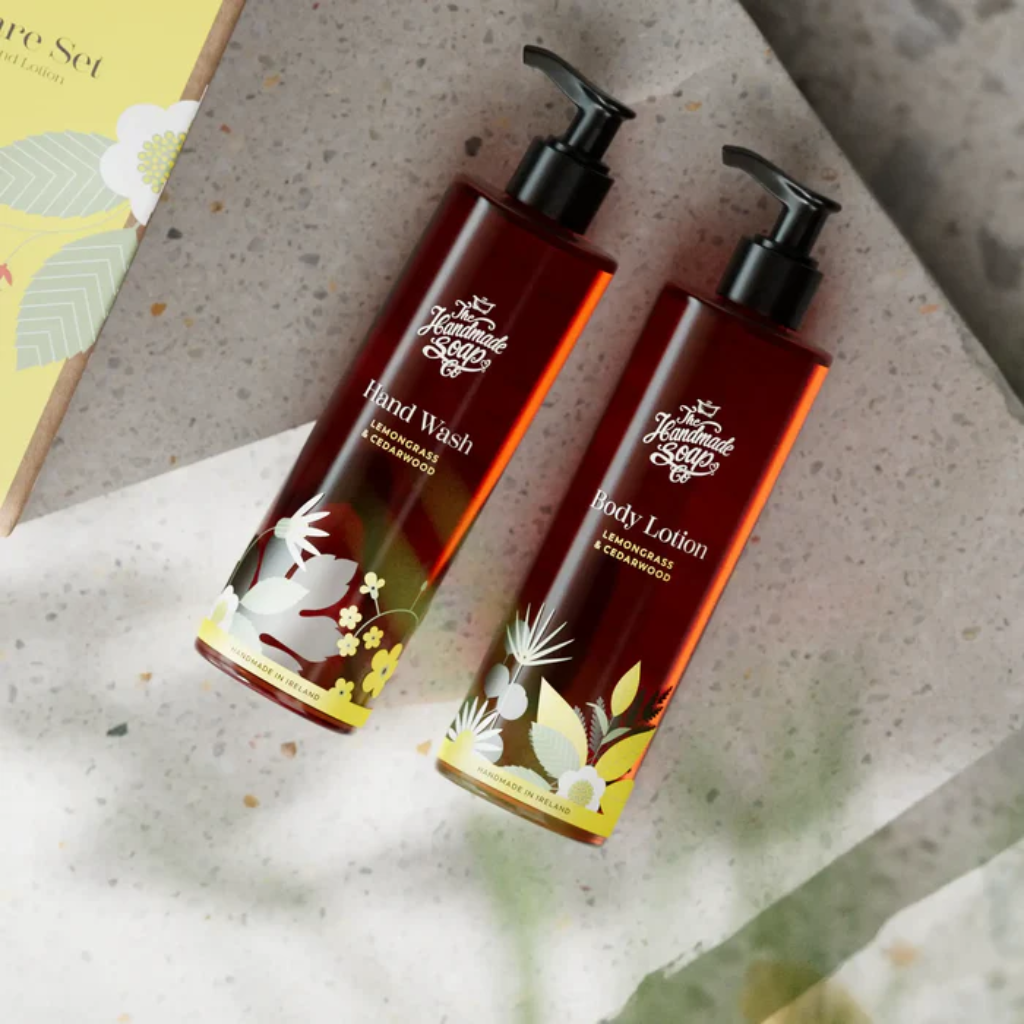 Handmade Soap Collection  - Hand Wash & Lotion Set - Lemongrass & Cedarwood | 250ml x 2 DULEM24 The Handmade Soap Company Mulligans of Ballaghaderreen 