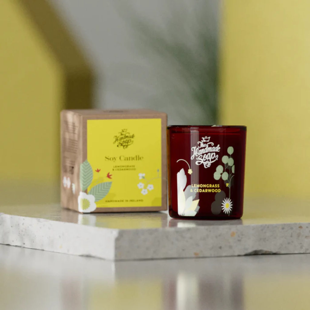Handmade Soap Collection - Lemongrass & Cedarwood Candle - 210g CLC24 The Handmade Soap Company Mulligans of Ballaghaderreen 